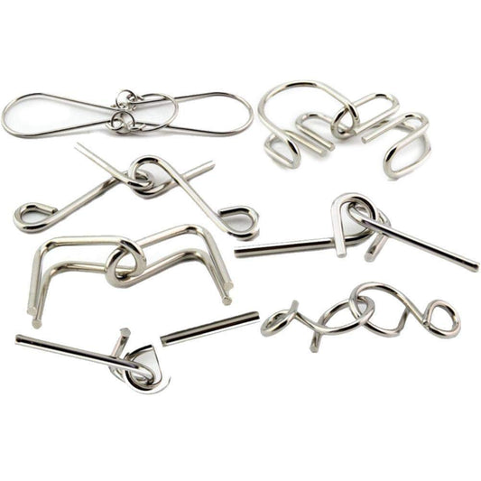 12-Piece Metal Puzzle Set – Brain Teasers for Endless Fun & Mental Challenge