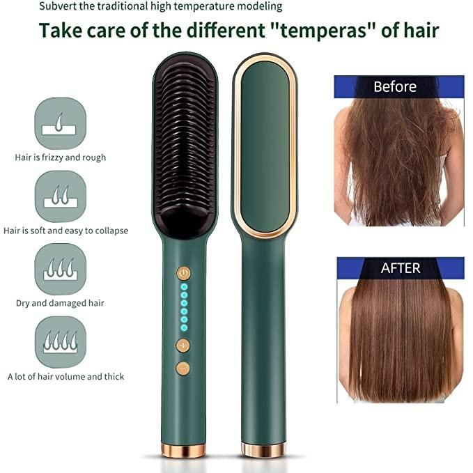 Ionic Hair Straightener Comb Brush