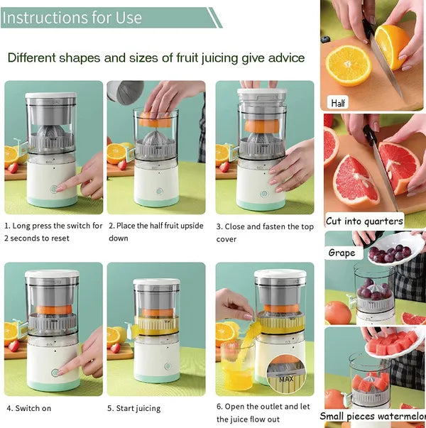 Wireless Electric Citrus Juicer - All in 1
