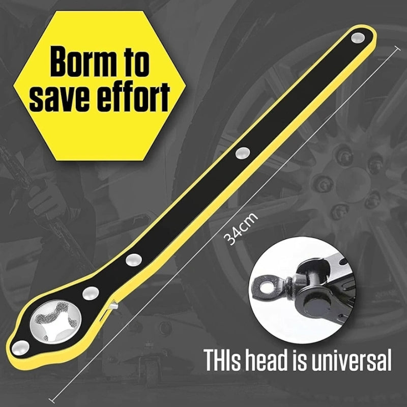 Labor-Saving Jack Ratchet Wrench for Car Tire and Wheel Repair