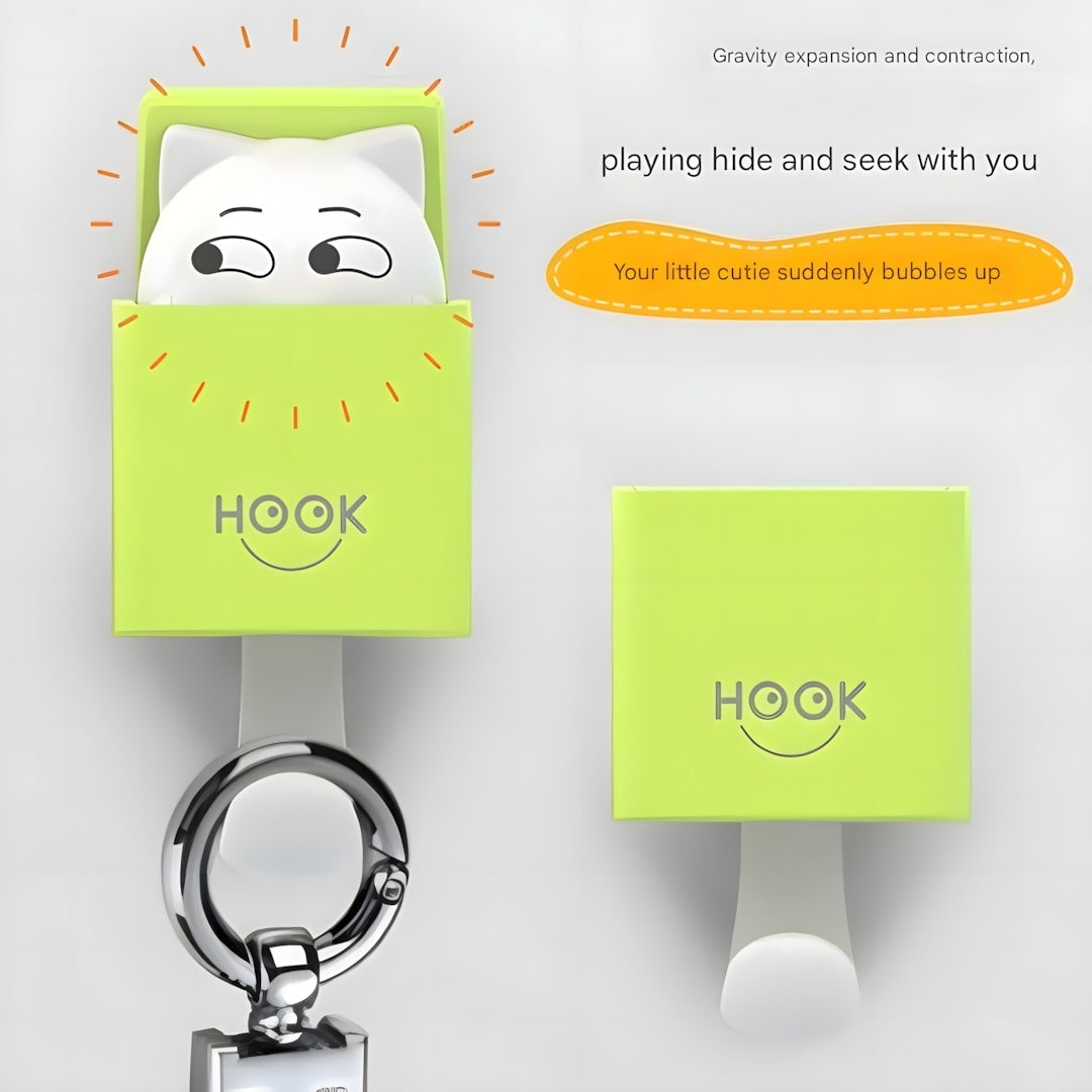 Durable Plastic Key Hook with Cute Animal Shape