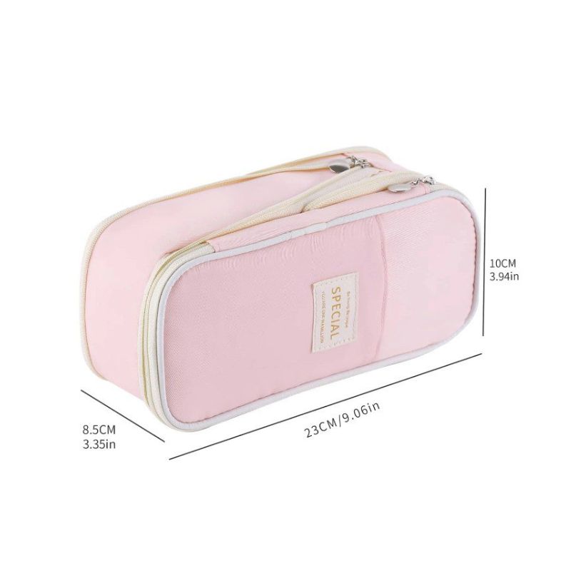 Multi-Compartment Cloth Pencil Case for Students