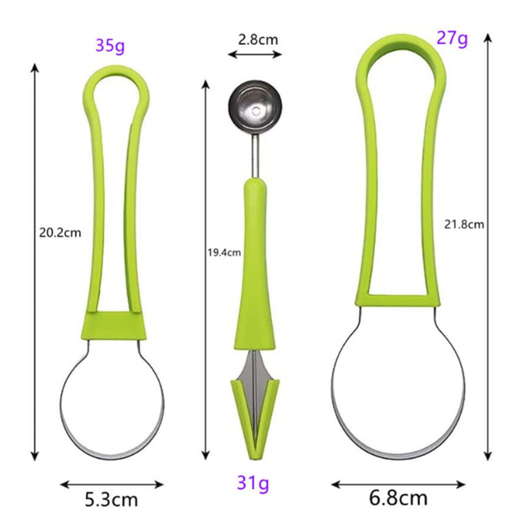 Multifunctional Fruit Carving Tools with Watermelon Ball Cutter