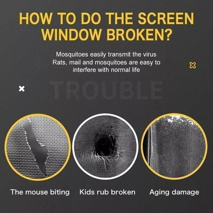 Window Screen Repair Kit Tape