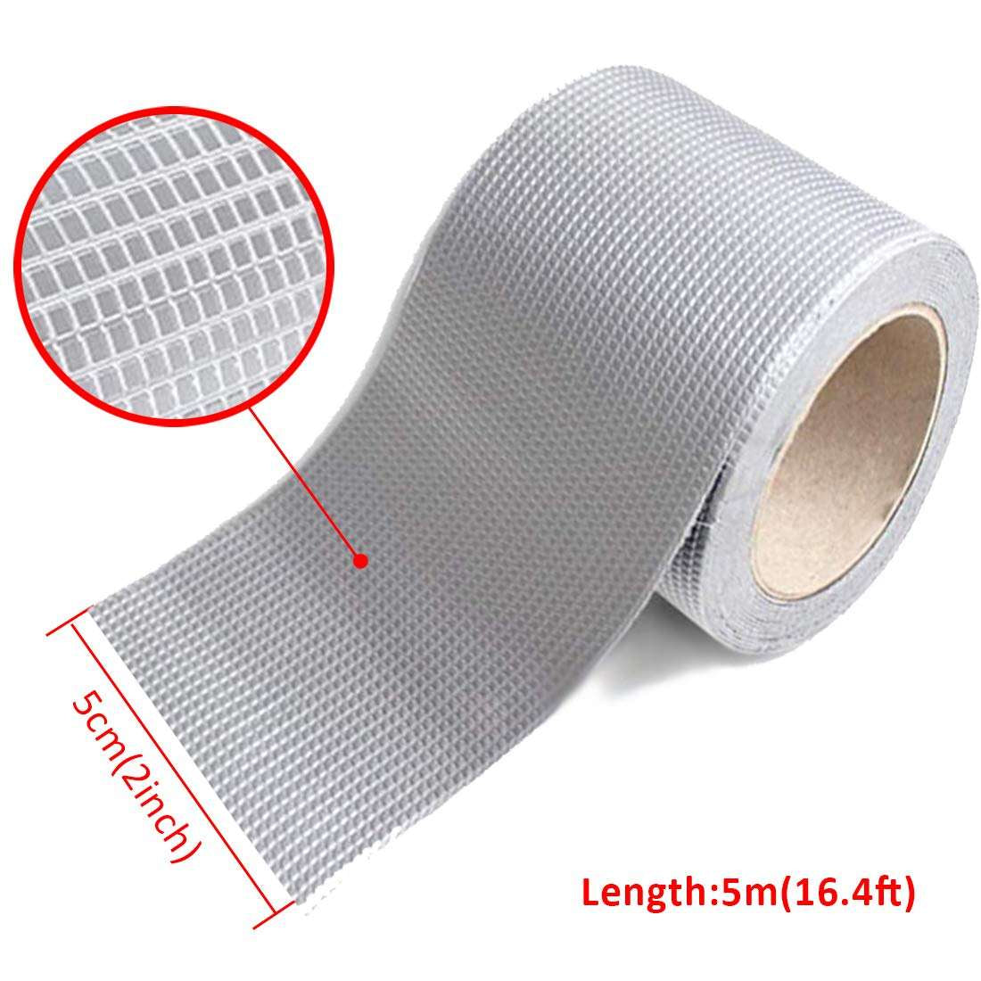 Aluminum Foil Flashing Butyl Rubber Waterproof Tape (2 inch * 5 meter)