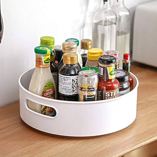 360° Rotating Sideboard Carousel Shelf Organizer