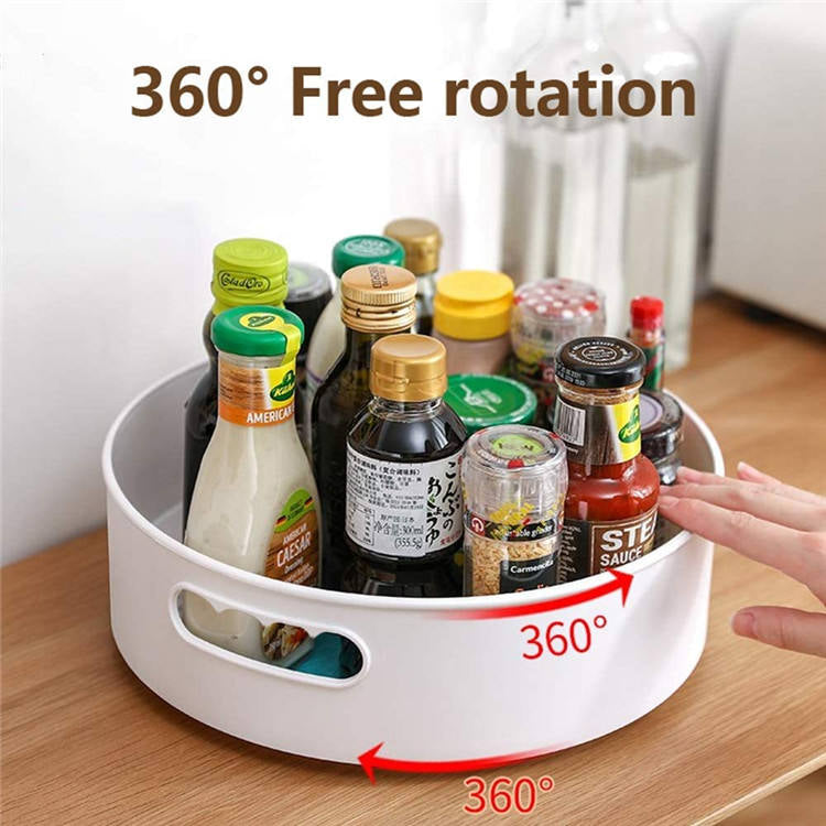 360° Rotating Sideboard Carousel Shelf Organizer
