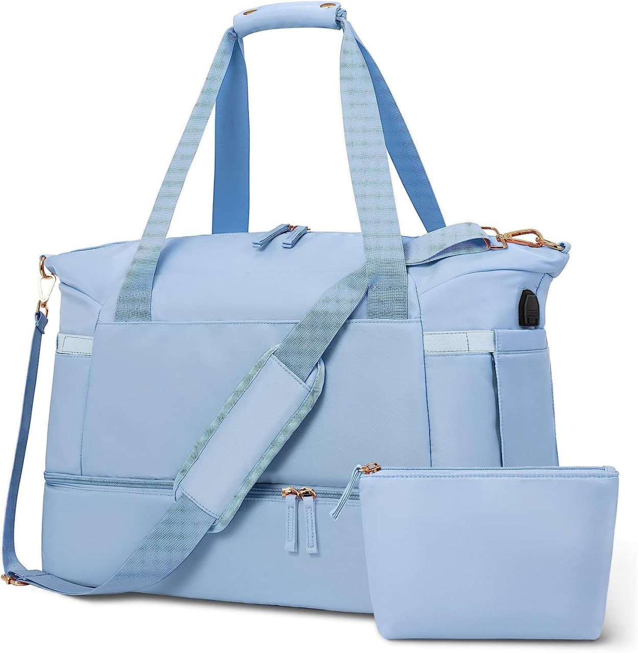 Smart Travel Bag | USB, Wet Pocket & Shoe Space