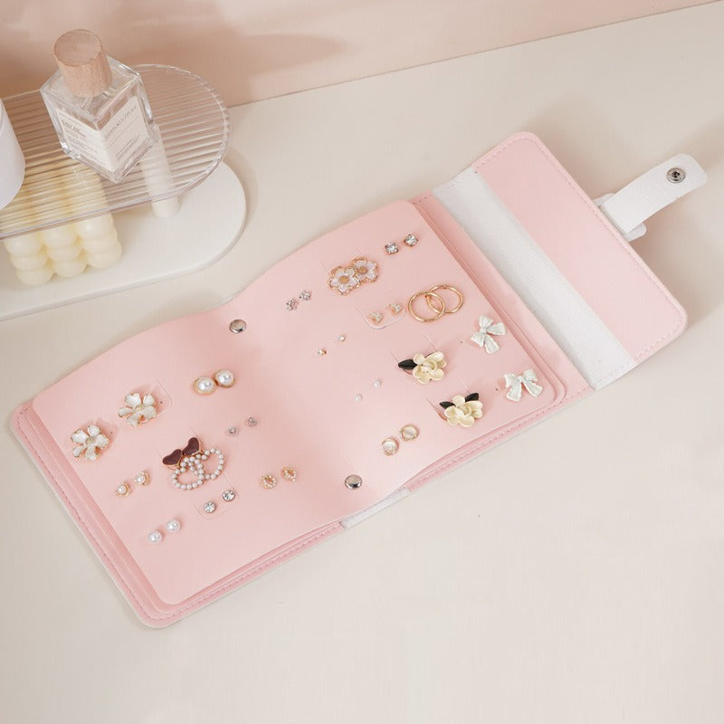 Elegant Jewelry Storage Bag – Travel Case for Rings, Earrings & Necklaces