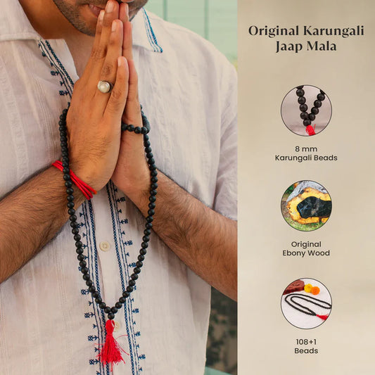 🕉️ Karungali Mala (Black Turmeric Rosary) – Original with Lab Certificate | Z-Mart