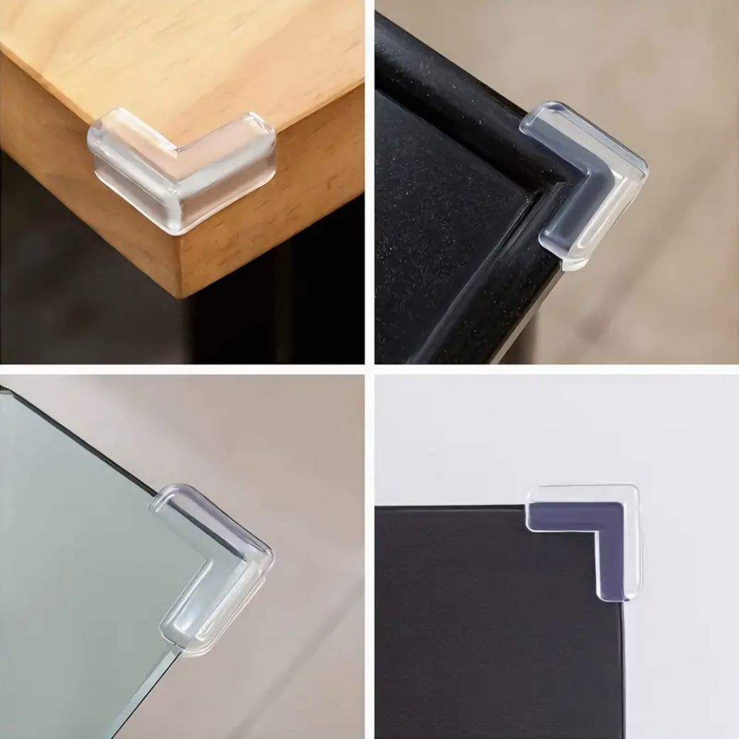 Clear Corner Protectors - Safety Bumpers for Sharp Edges