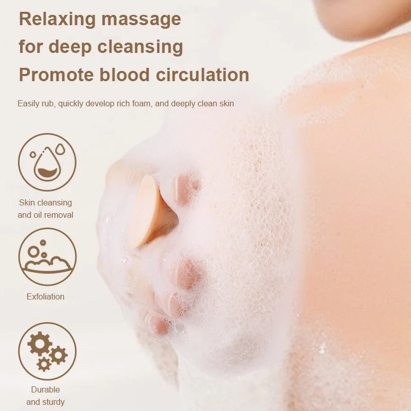 Sunflower Shower Ball – Super Soft Massage Bath Sponge with Suction Cup