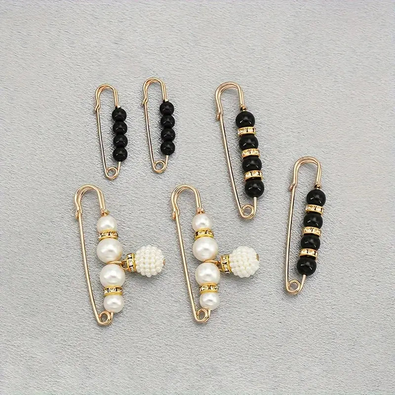 Pearl Brooch Pins Stylish Clothing Accessories