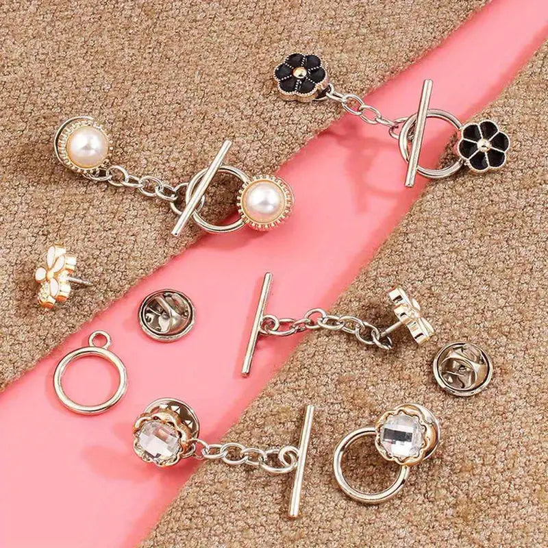 Clip-On Brooch Buttons