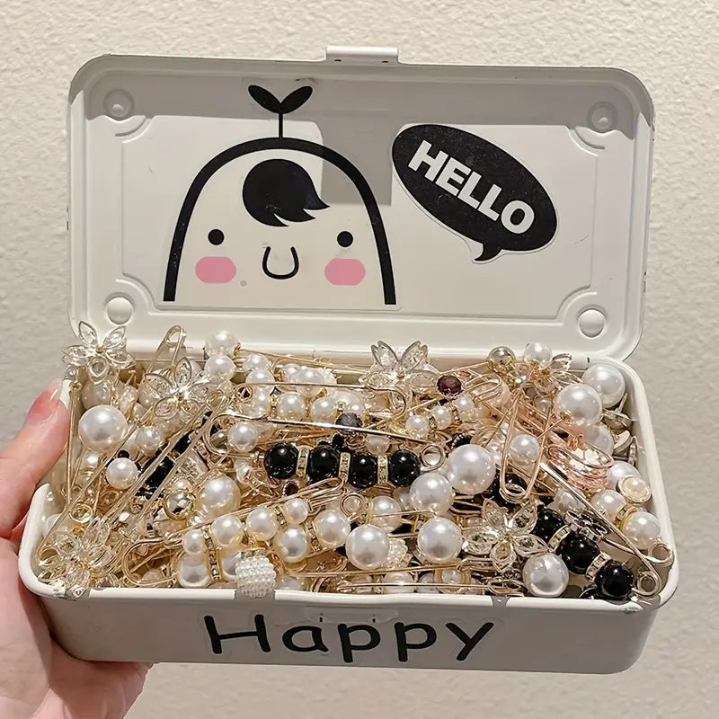 Pearl Brooch Pins Stylish Clothing Accessories