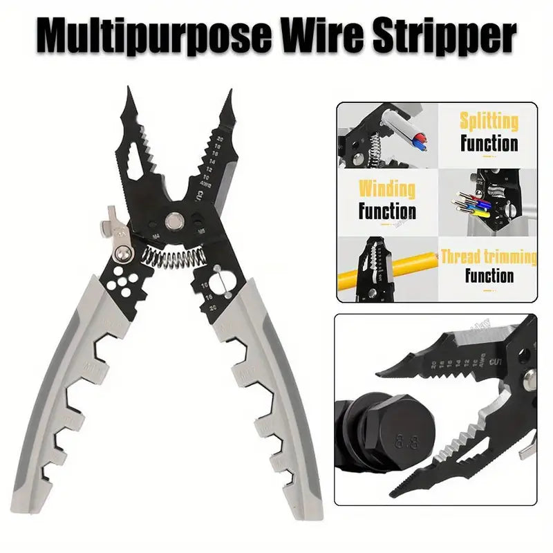 28-in-1 Multi-Function Electrician Wire Stripping & Peeling Pliers