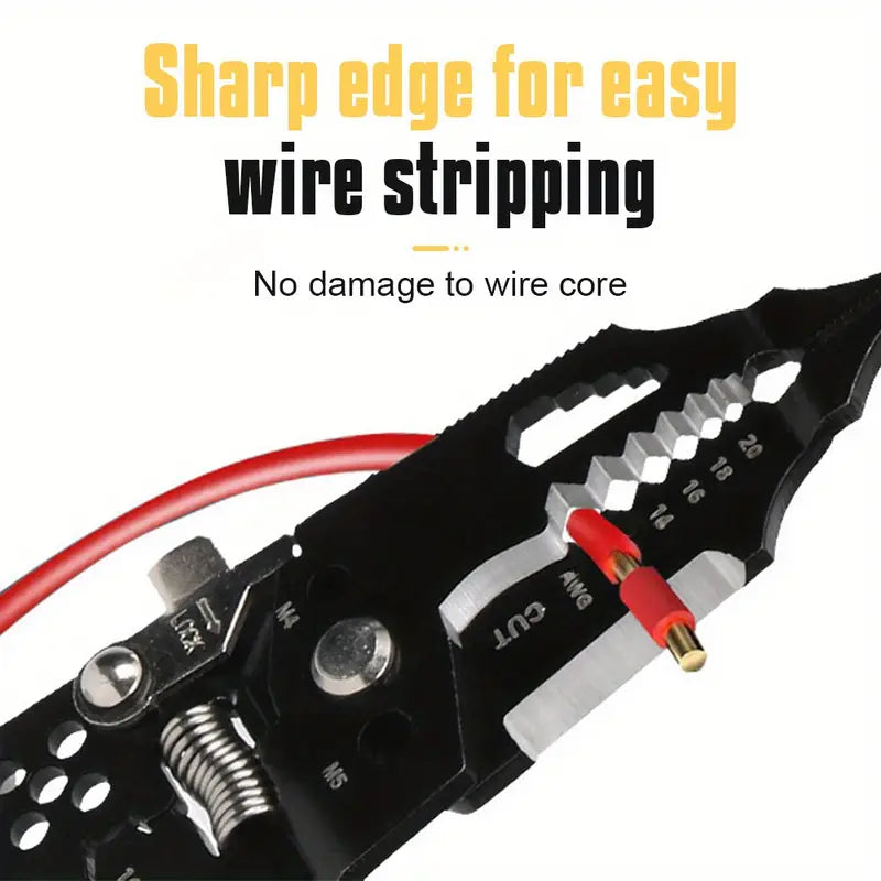 28-in-1 Multi-Function Electrician Wire Stripping & Peeling Pliers