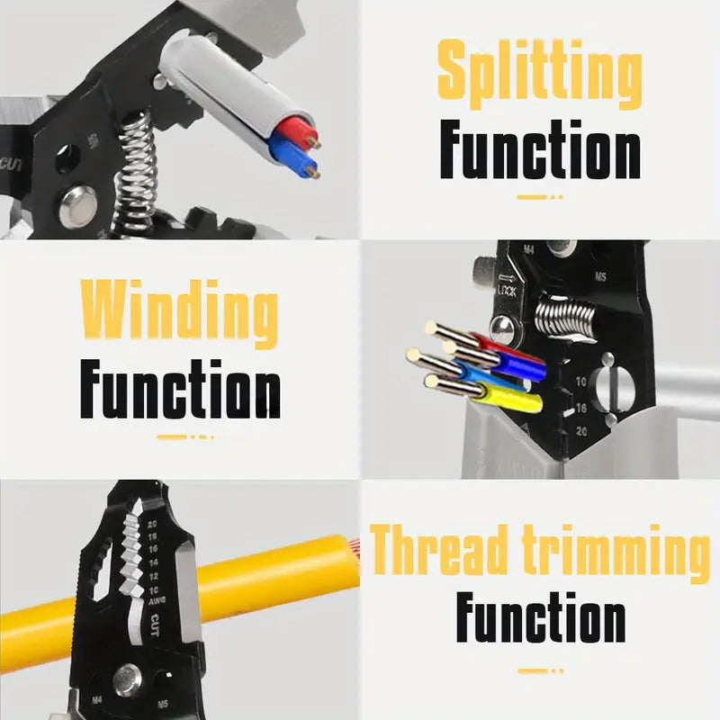 28-in-1 Multi-Function Electrician Wire Stripping & Peeling Pliers