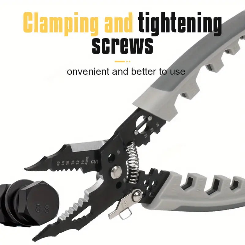28-in-1 Multi-Function Electrician Wire Stripping & Peeling Pliers