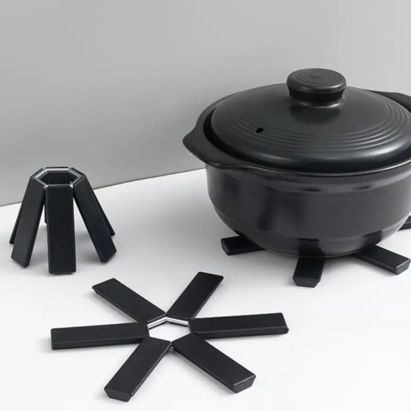 Foldable Heat Insulation Pads - Non-Slip Trivet Mats | Expandable, High-Temperature Resistant, Multifunctional Hot Pot Holders