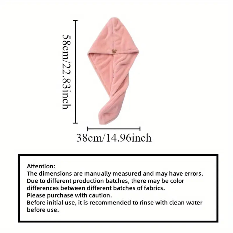 Soft Microfiber Hair Towel Wrap