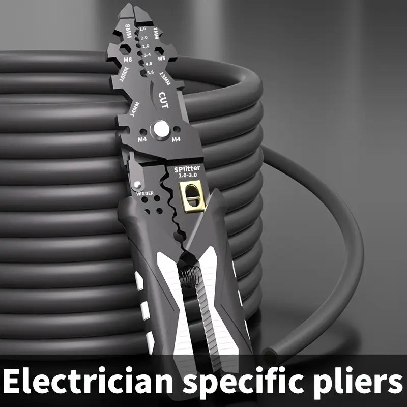 Heavy Duty Wire Stripping & Cutting Pliers for Electricians