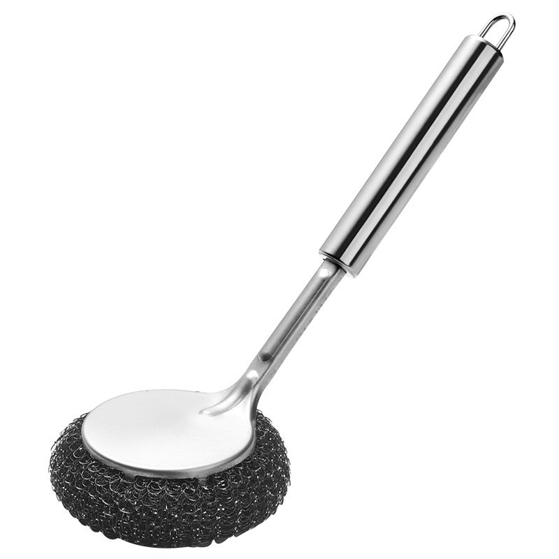 Stainless Steel Cleaning Brush with Tight Steel Wire Ball