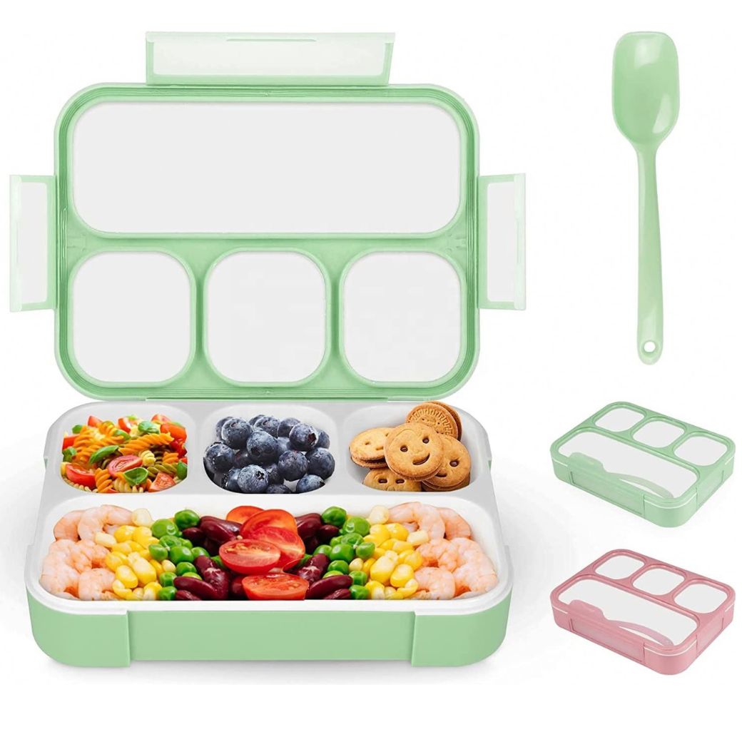 Children's Portable Four-Grid Bento Box with Leakproof Design