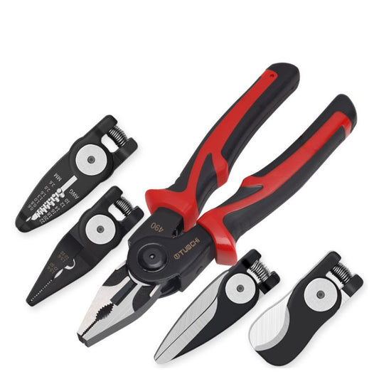 All-in-One Wire Stripper and Electrician Tool Set with Storage Case