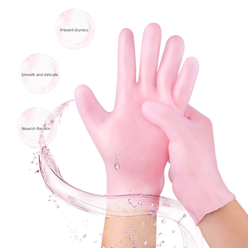 Silicone Gel Hand Spa Gloves – Moisturizing & Exfoliating Skin Care Treatment