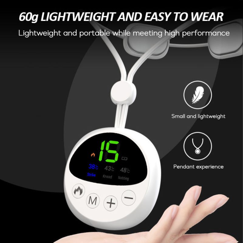 Hanging Neck Massager with Adjustable Heat Function