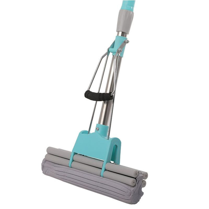 Dry Sponge Mop with Extendable Handle for Easy Cleaning