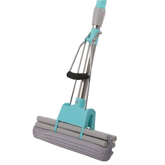 Dry Sponge Mop with Extendable Handle for Easy Cleaning