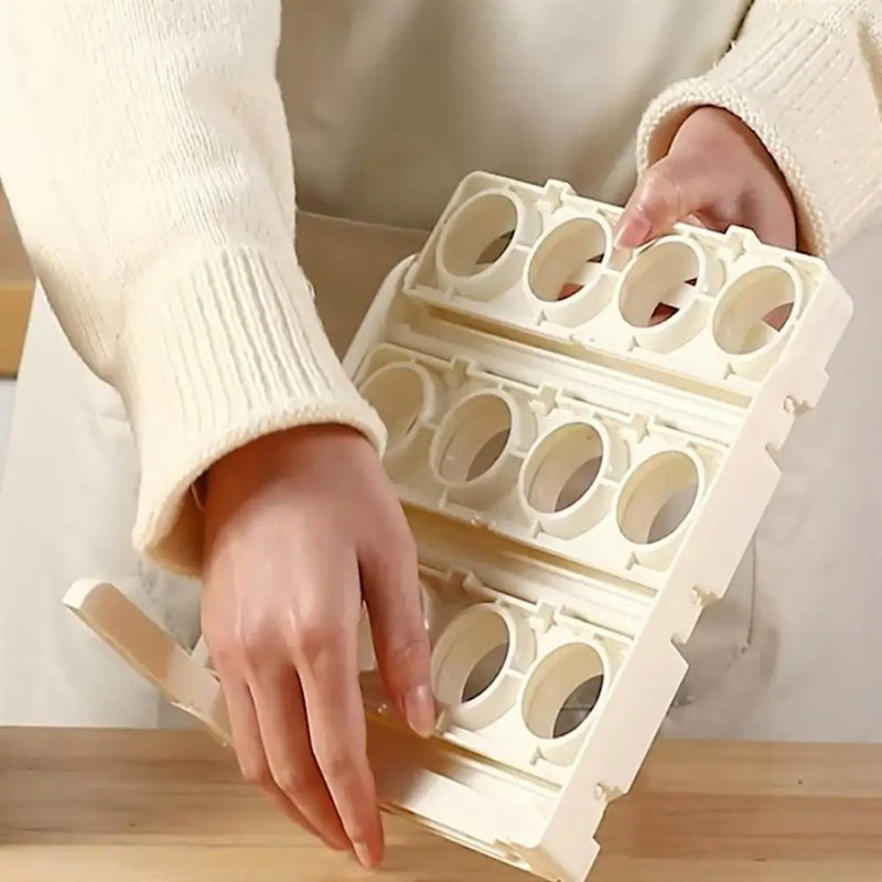 Space-Saving Egg Rack for Fridge and Countertop Organization
