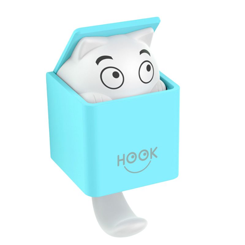 Durable Plastic Key Hook with Cute Animal Shape