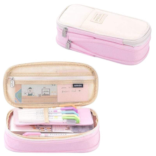 Multi-Compartment Cloth Pencil Case for Students