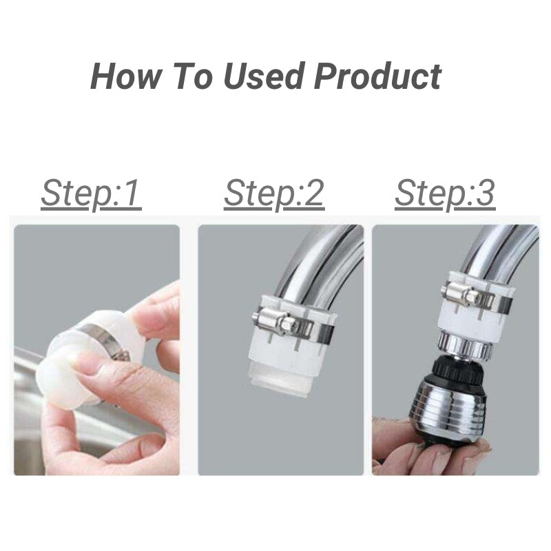 Adjustable Water Adapter for Kitchen Faucets and Shower Accessories