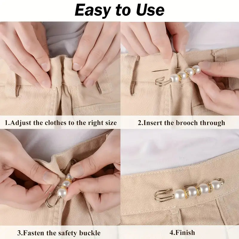 Pearl Brooch Pins Stylish Clothing Accessories