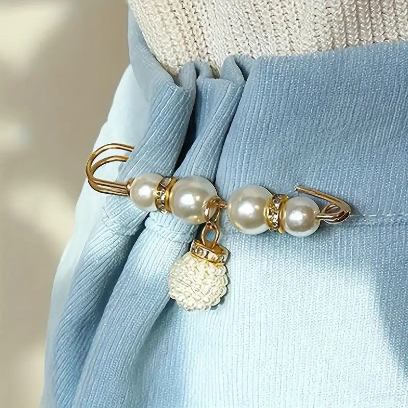 Pearl Brooch Pins Stylish Clothing Accessories