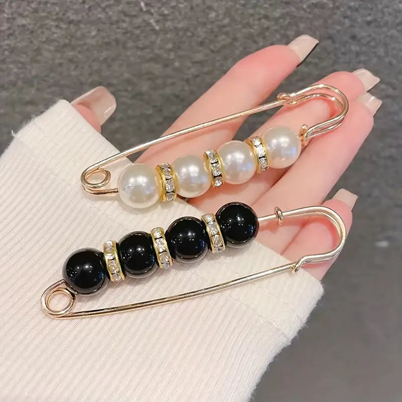 Pearl Brooch Pins Stylish Clothing Accessories