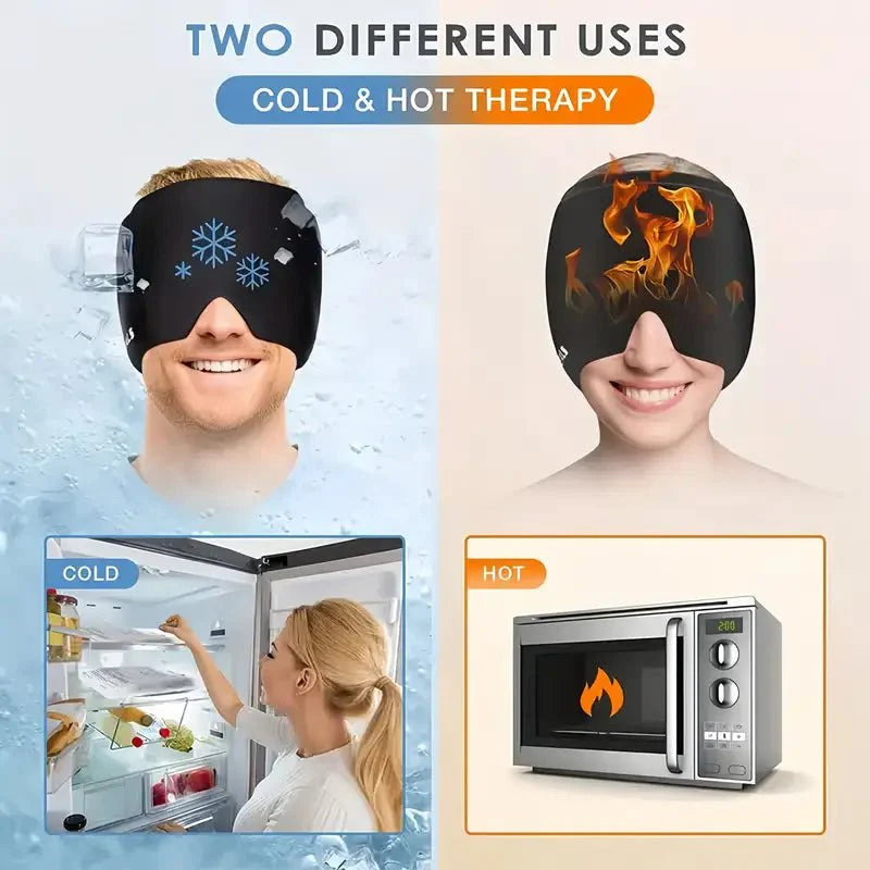 2 in 1 Head Wrap - Relieves Stress & Headaches for Deep Sleep