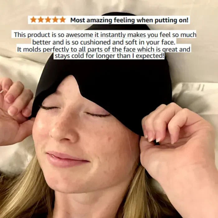 2 in 1 Head Wrap - Relieves Stress & Headaches for Deep Sleep