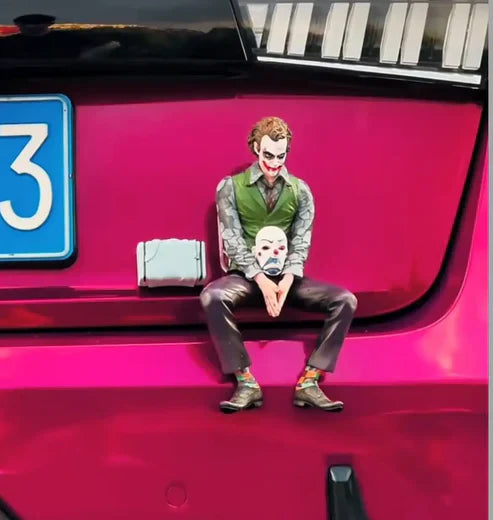Joker & Harley Car Bumper Bonnet