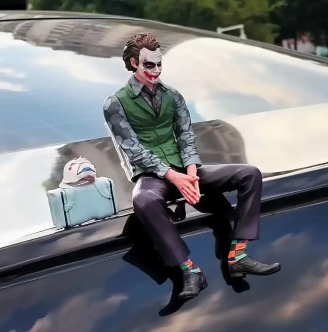 Joker & Harley Car Bumper Bonnet