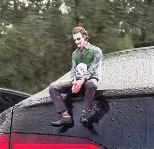 Joker & Harley Car Bumper Bonnet