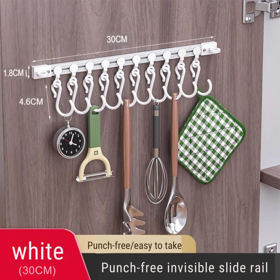 Adhesive  10 Hooks for Easy Organization
