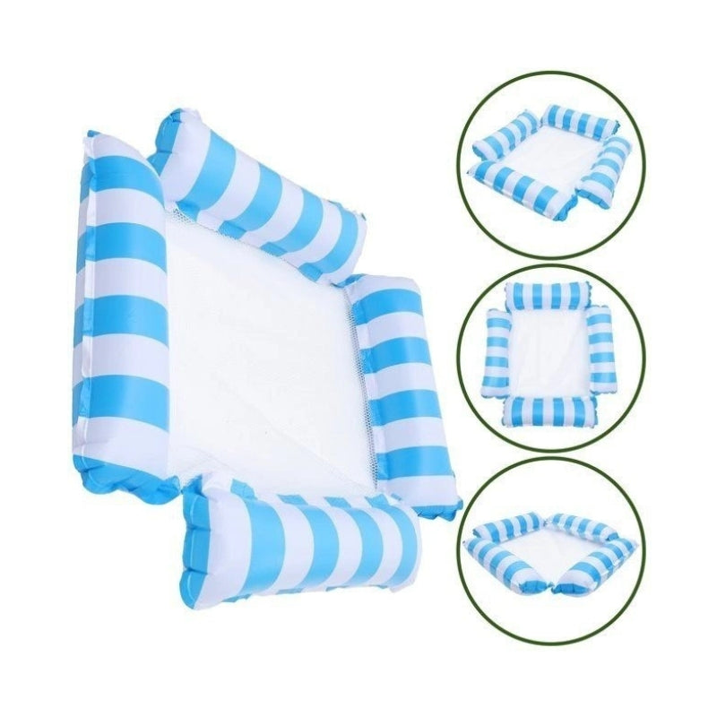 Inflatable Four-Tube Water Floating Bed for Ultimate Pool Comfort