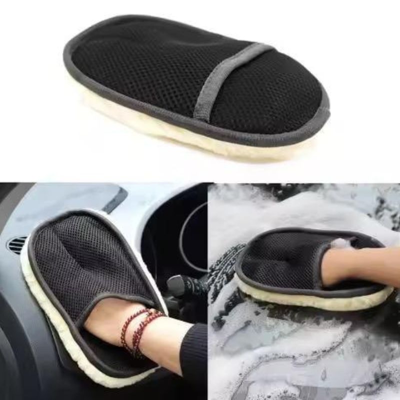 Microfiber Wool Soft Car Washing Glove – Gentle on Paint