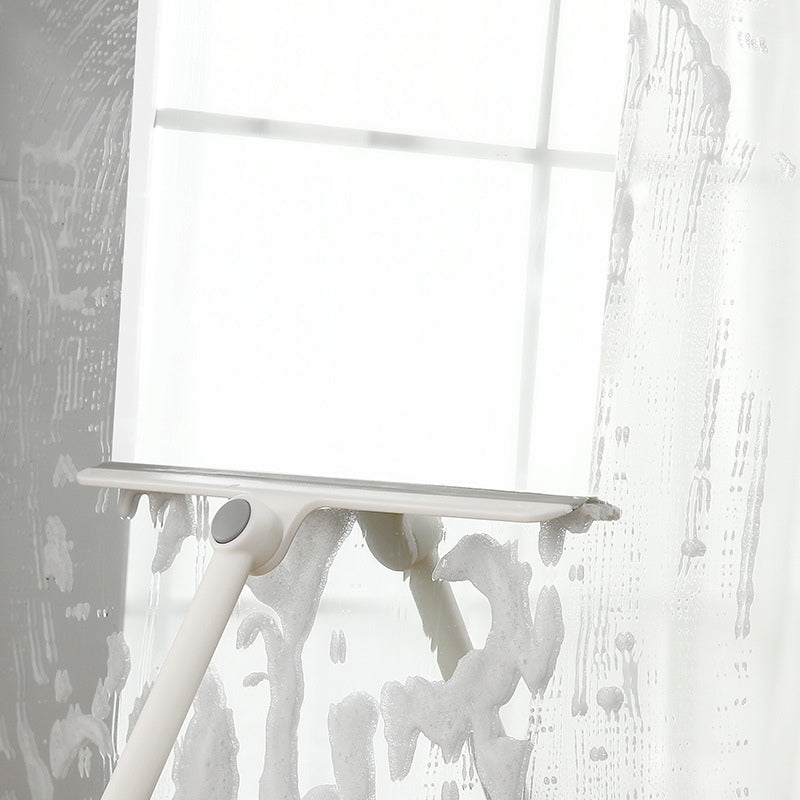 All-in-One Window Cleaning Tool with Long Pole for Glass Wiping