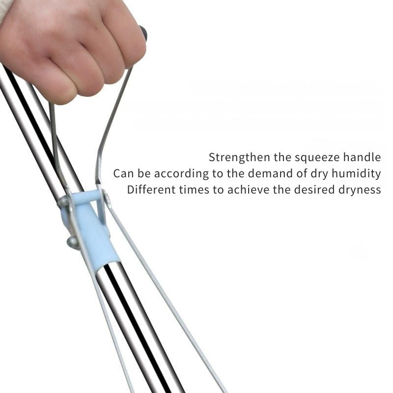 Dry Sponge Mop with Extendable Handle for Easy Cleaning